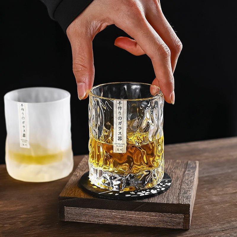 Japanese Edo Kiriko Glacier Whisky Glasses