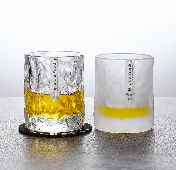 Japanese Edo Kiriko Glacier Whisky Glasses