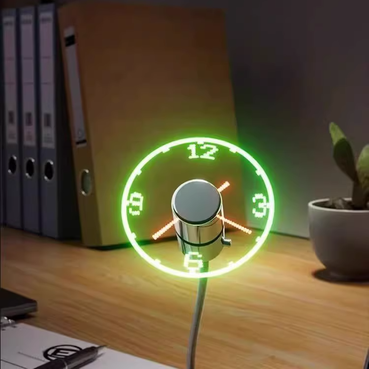 Mini ventilateur d'horloge