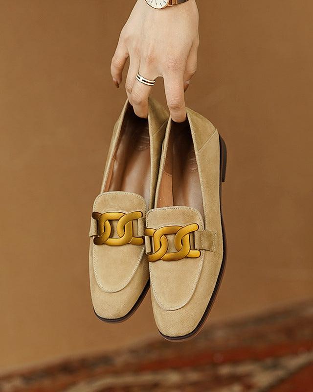 Duchess Loafers Semsket skinn