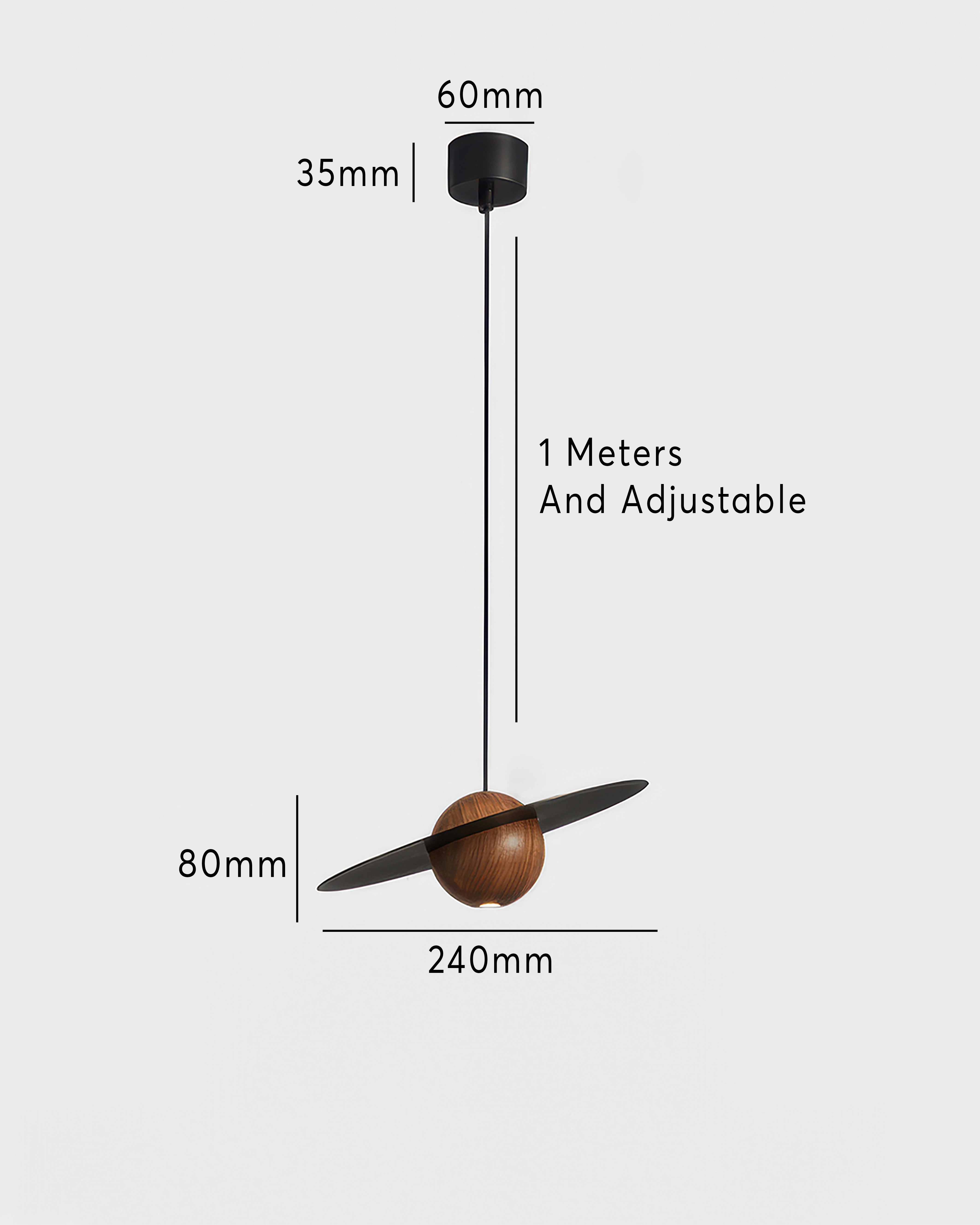 Lampada a sospensione moderna a forma di disco volante