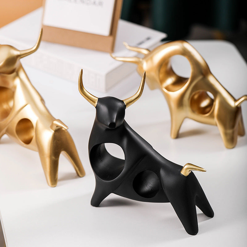 Karoh Bull Figurines Decor