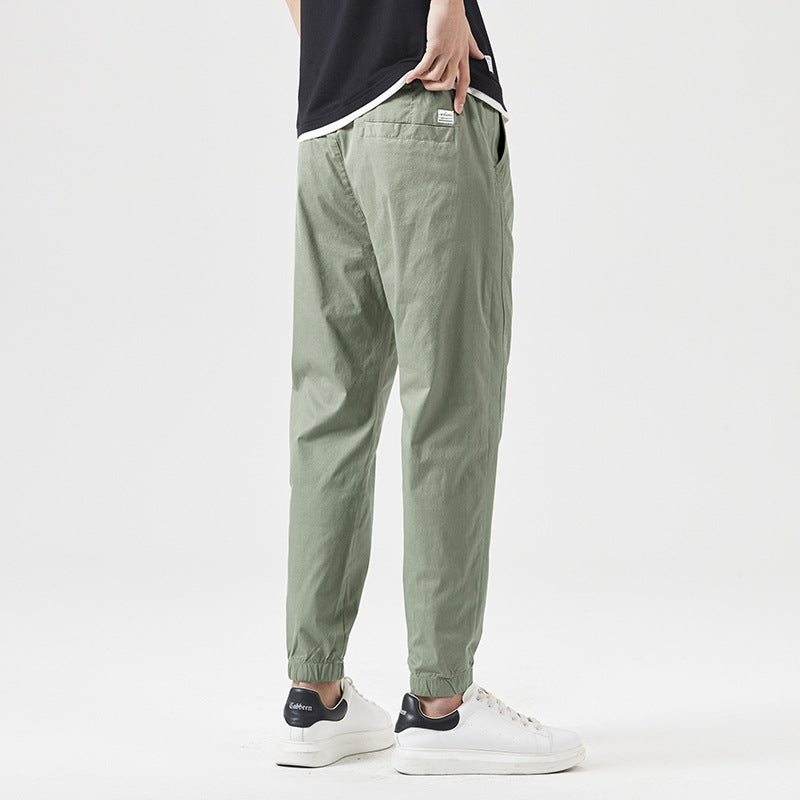 Khaki cotton trousers/pants - Tom