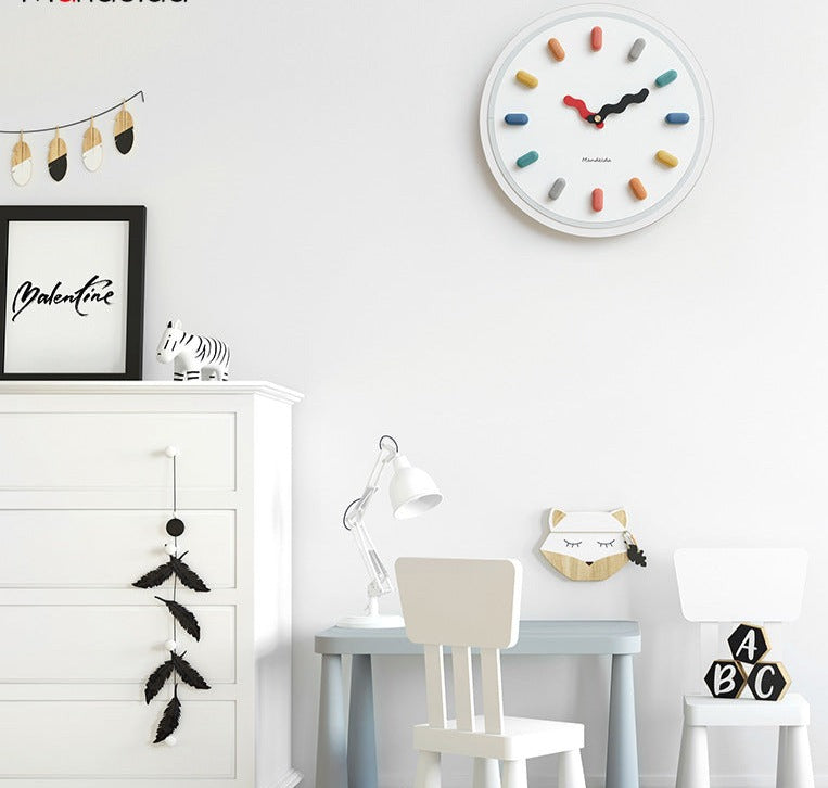 3D Nordic Silent Wall Clock – Miljövänlig och modern design för vardagsrum