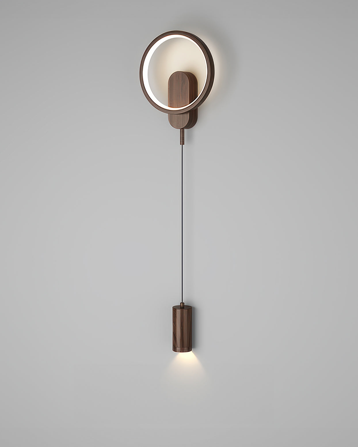 Nordische Holzmaserung Elegante Wandlampe