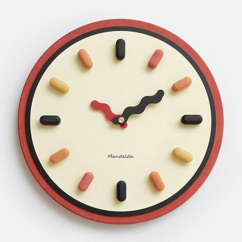 3D Nordic Silent Wall Clock – Umweltfreundliches, zeitgenössisches Design für Wohnzimmer