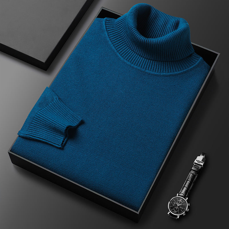 Klemens - Luxury Line: Men's Cashmere-Cotton Turtleneck Sweater