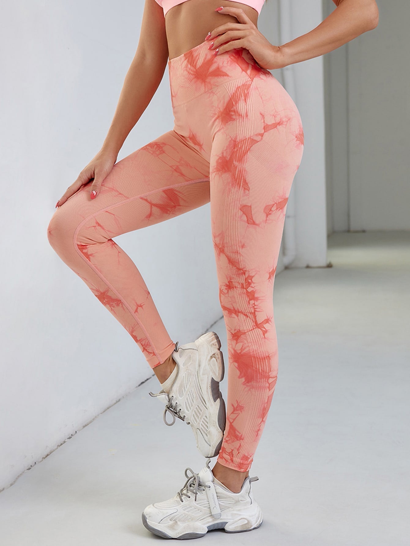 High-Waisted Tie-dye Leggings