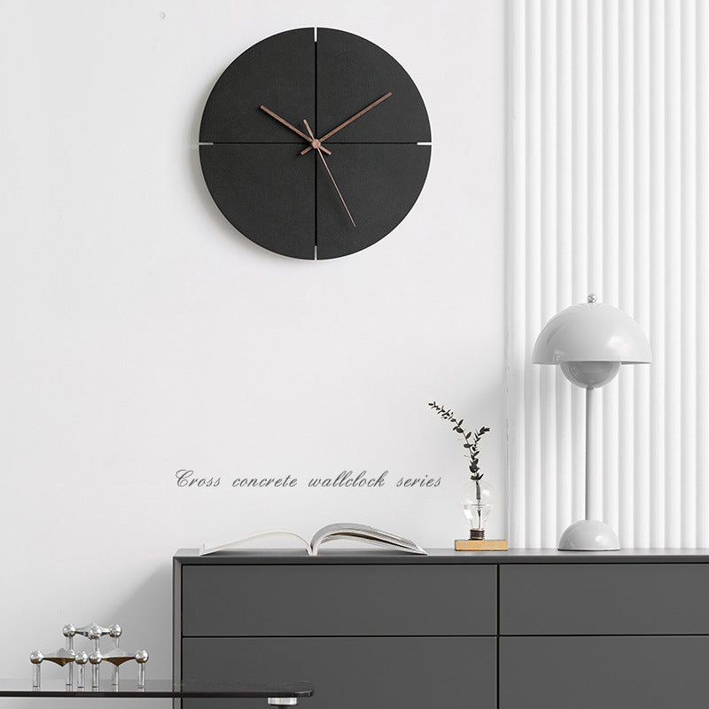 Horloge décorative murale silencieuse moderne minimaliste pour salon