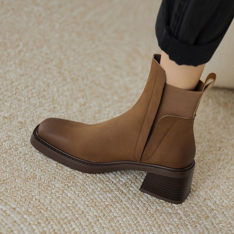 Bottines en cuir italien Grazia