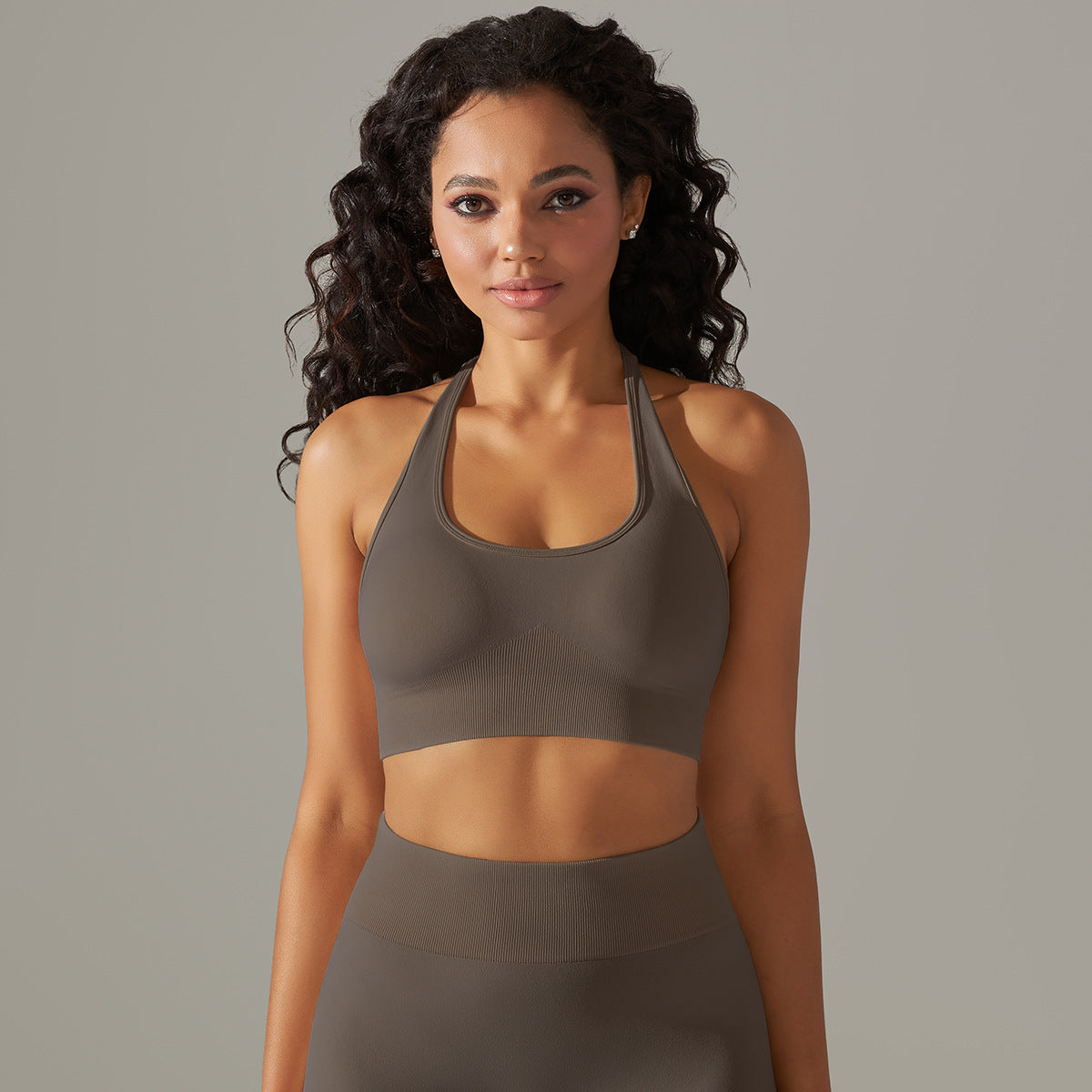 Halterneck High-Impact Support Sports Bra