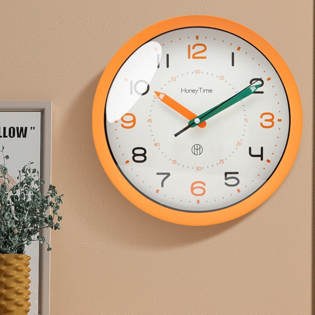 Ultra Quiet Wall Clock for Kids Bedroom Classroom 12 Inches