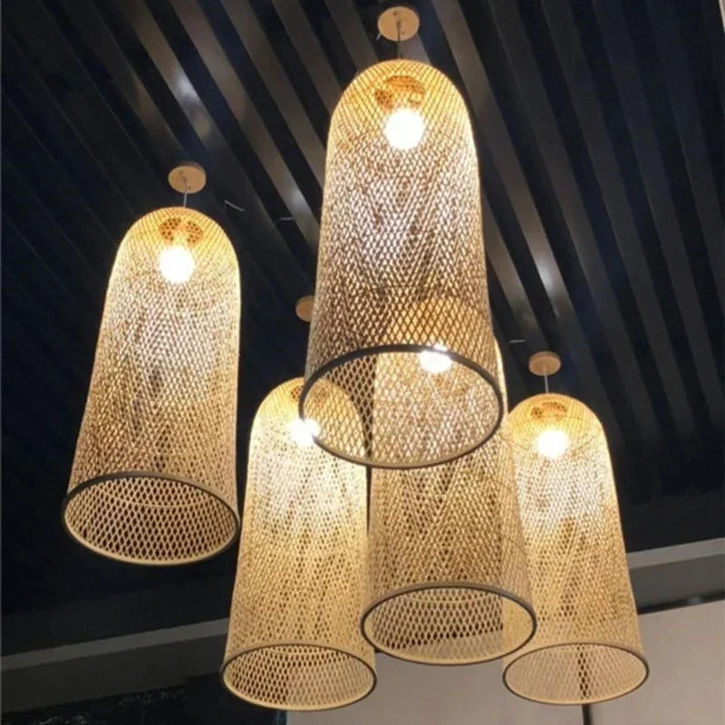 Elegant Bamboo Pendant Lamp