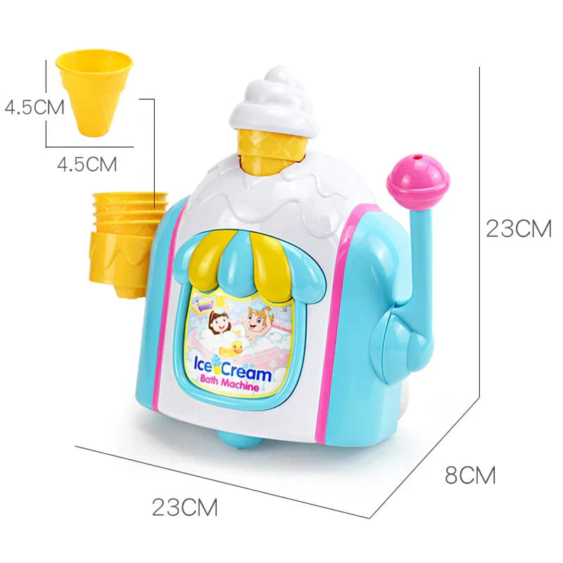 Zabawka do kąpieli Ice Cream Bath Toy™ - Mobilne pianki - Kąpiel z dozownikiem mydła