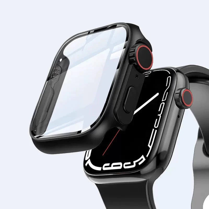 Ultra-thin & Waterproof Apple Watch Case with Tempered Glass Film