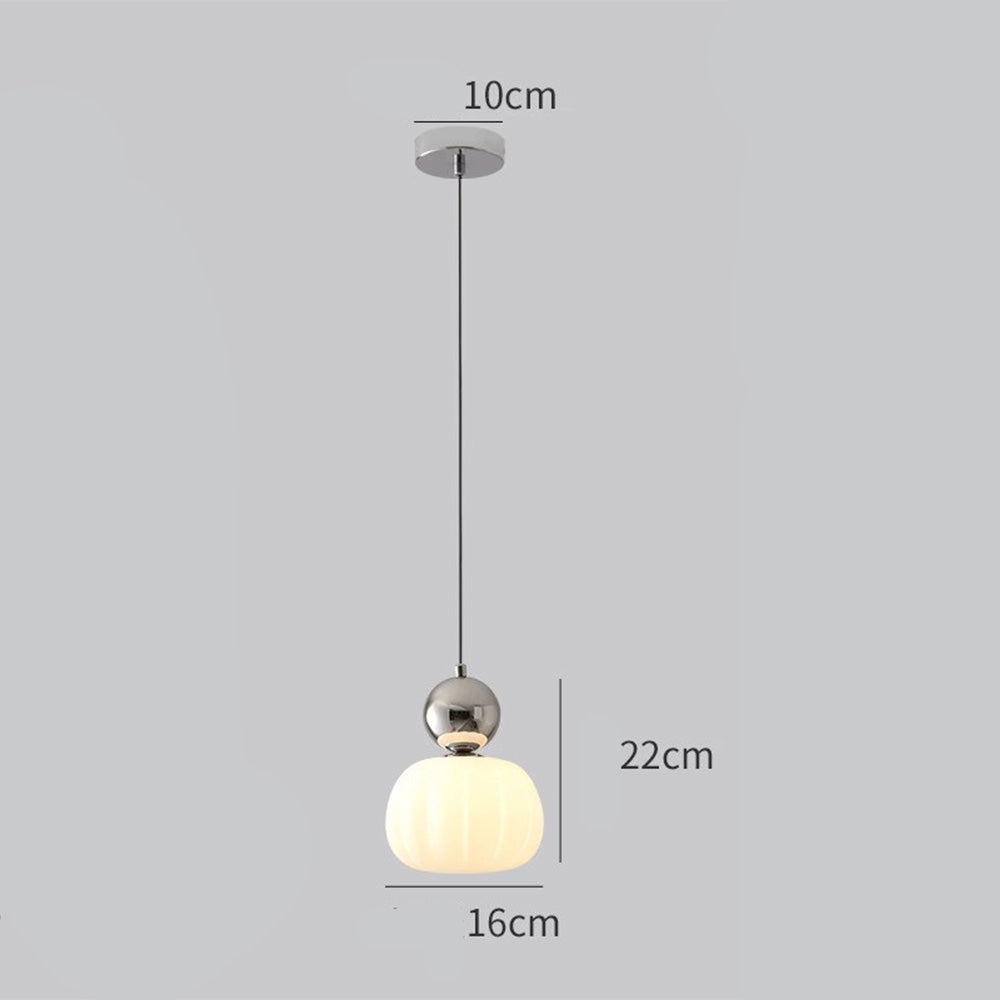 Mini lampe suspendue avec abat-jour en forme de citrouille