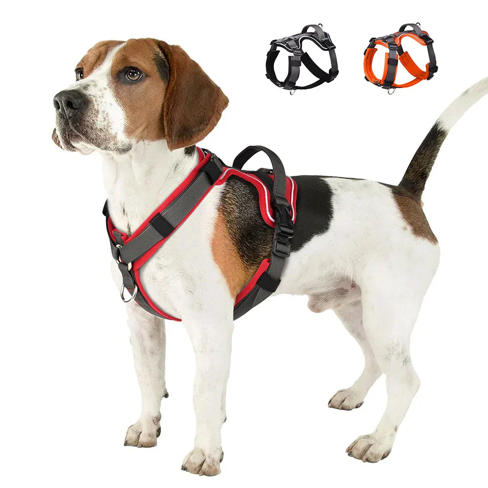 Arnés para perros Pawfey Agile con diseño reflectante y asa resistente