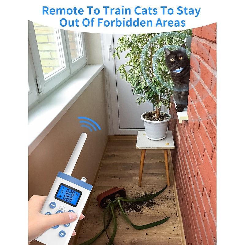 Colar de Treino Premium para Gatos com Controlo Remoto