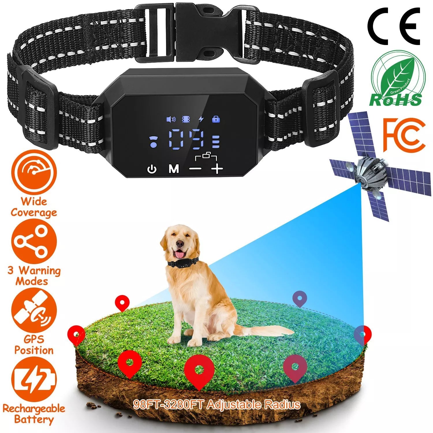 Drahtloses Hundezaunsystem Pawfey GPS Pro – Sichern Sie die Freiheit Ihres Hundes