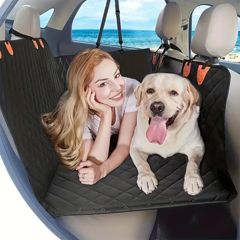 Capa de Banco de Carro para Cães com Fundo Rígido Premium