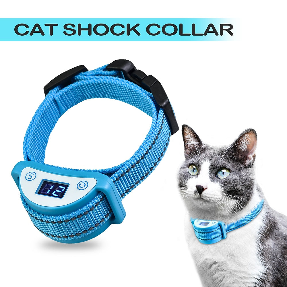 Cat Anti-Meowing Collar - Ljud, vibration, chocklägen