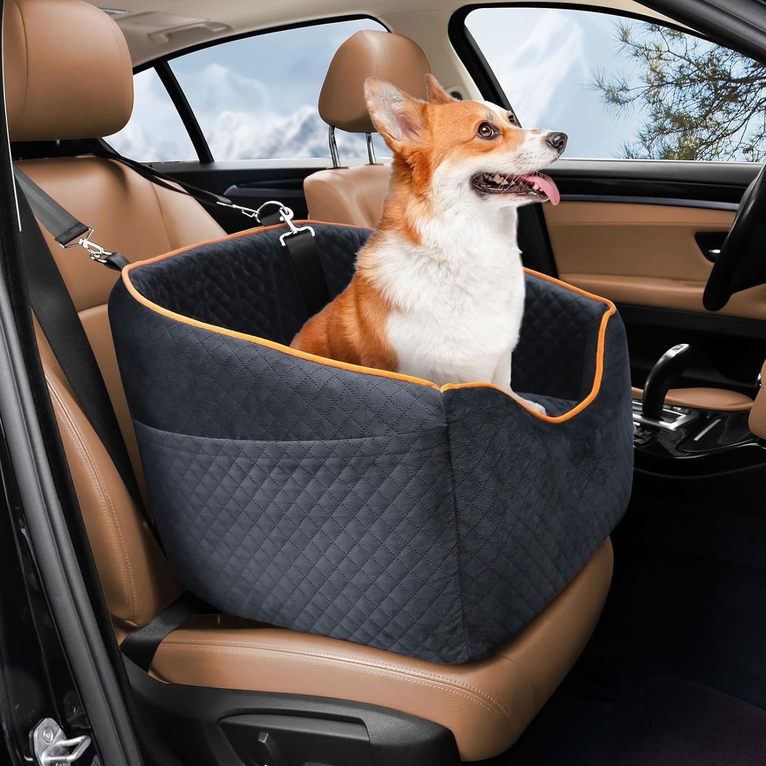 Cadeira Elevada para Cães para Viagens de Carro