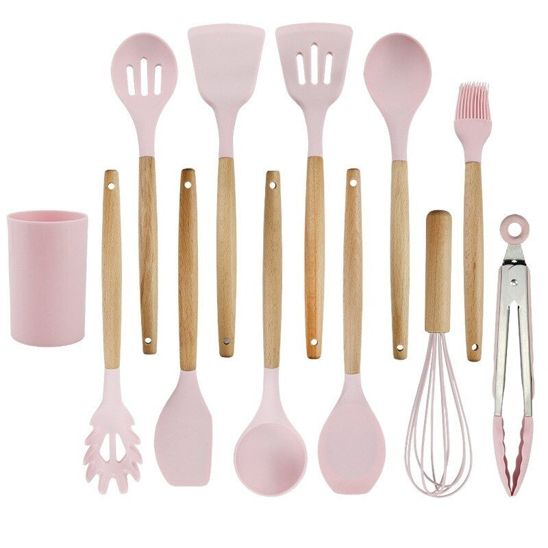 Conjunto de Utensílios de Silicone