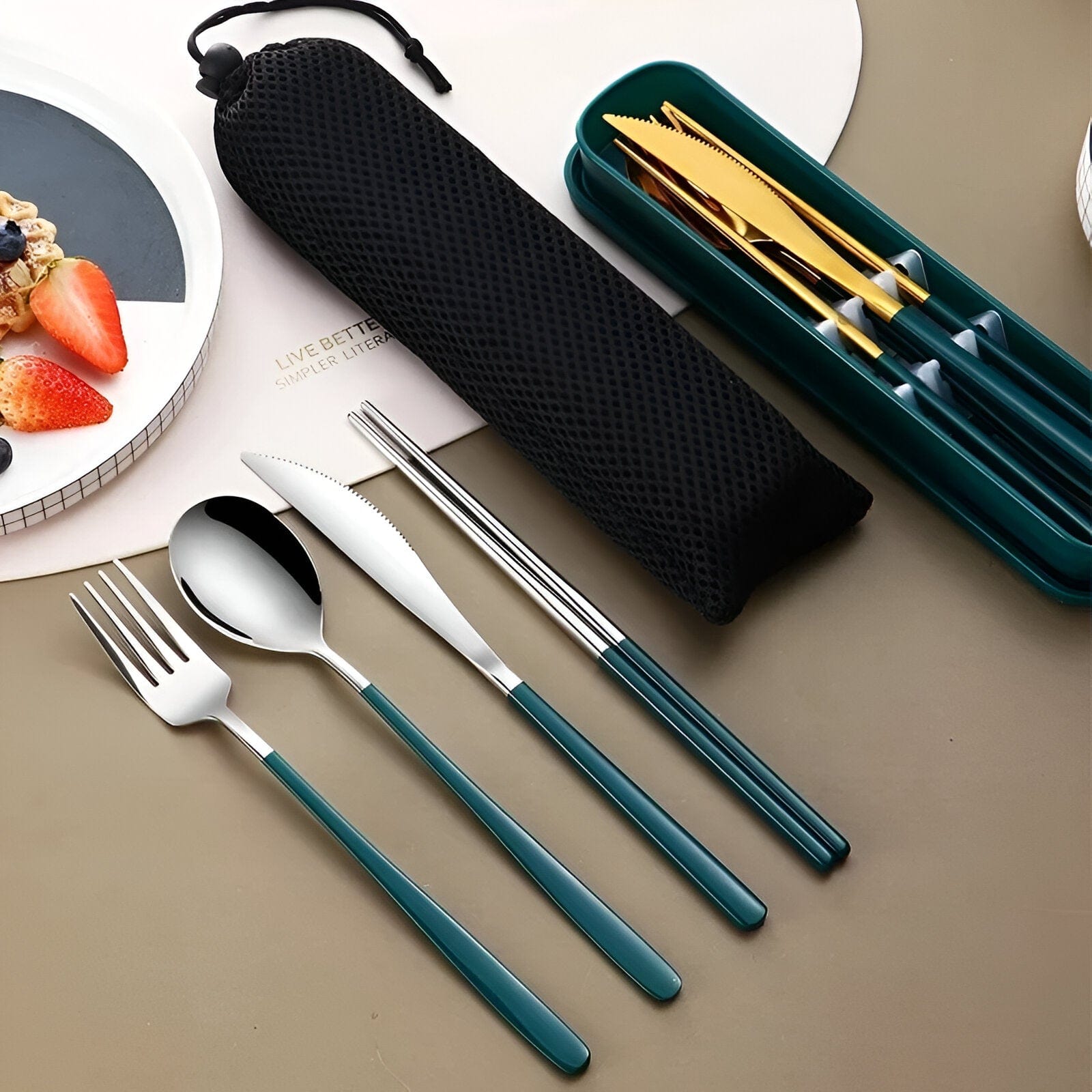 Portable  Stainless Steel Cutlery Set