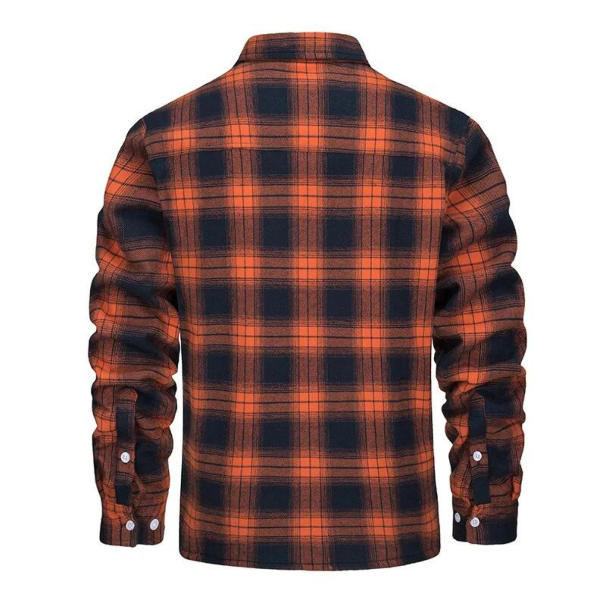 Cedricus - Fleece Lined Plaid Jacket