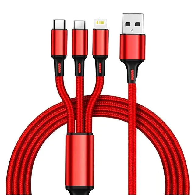 3-v-1 USB kabel Type C – univerzální nabíjecí a datový kabel