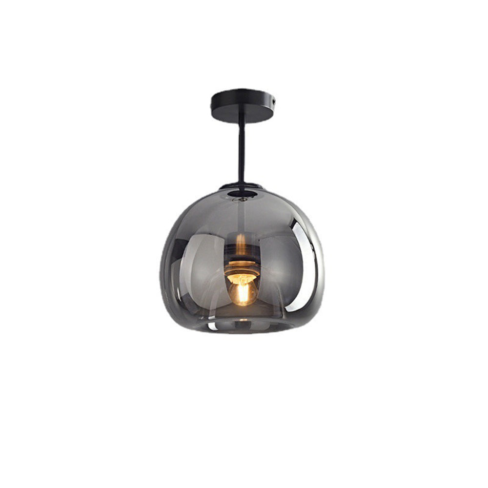 Kobberglass Semi Flush Mount Taklampe