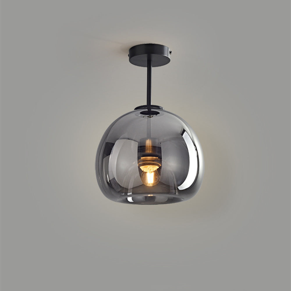 Kobberglass Semi Flush Mount Taklampe