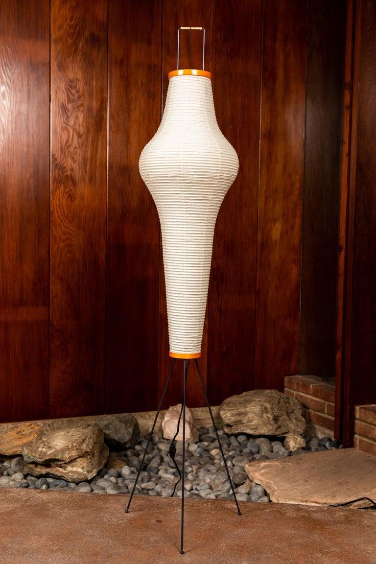 Rice paper floor lamp