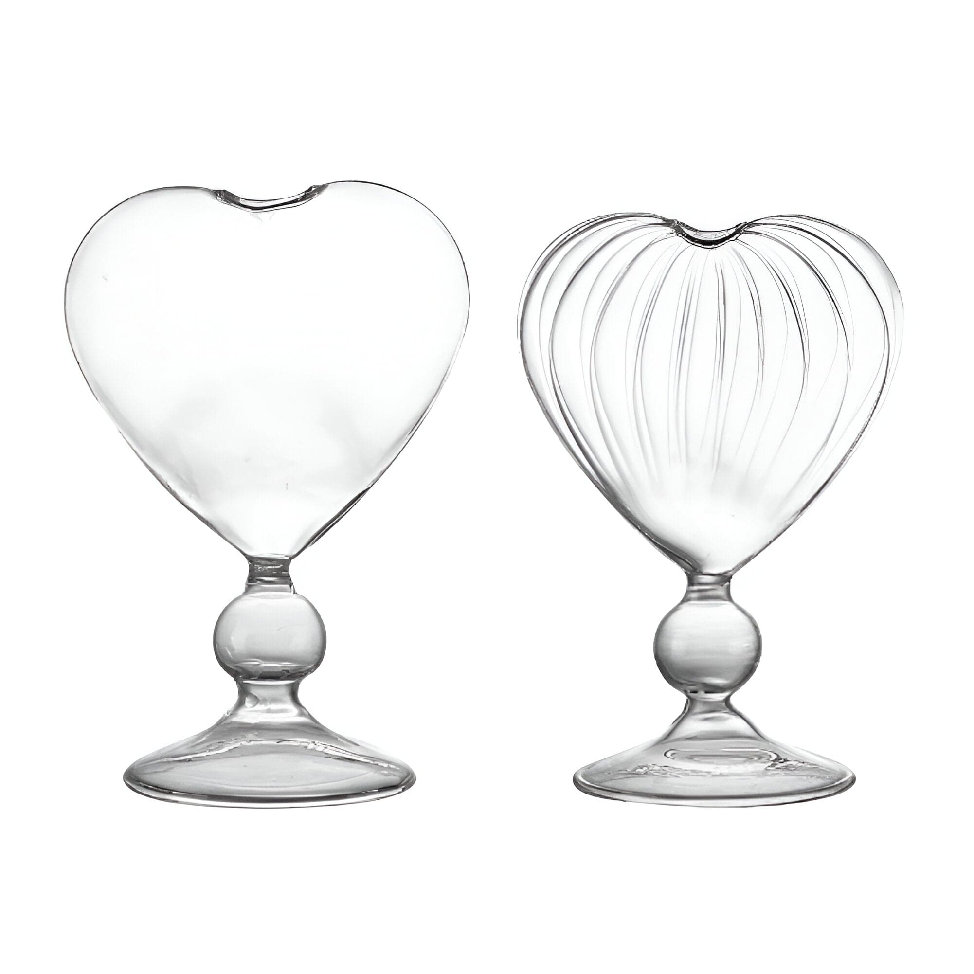 Heart Love Shaped Glass