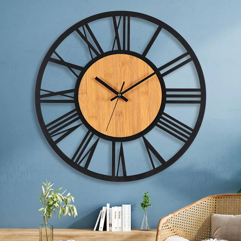 Grand Horloge Murale Nordique 3D