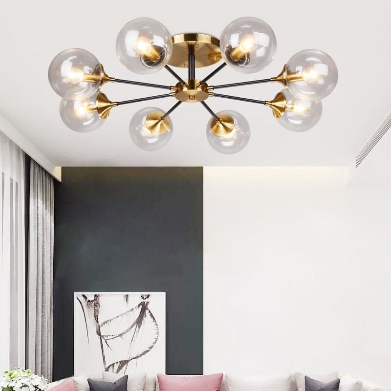 Jade Glass Ball Chandelier