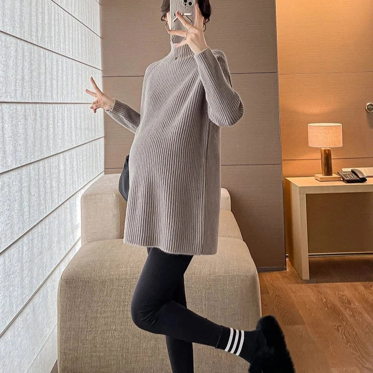 Turtleneck Maternity Sweater