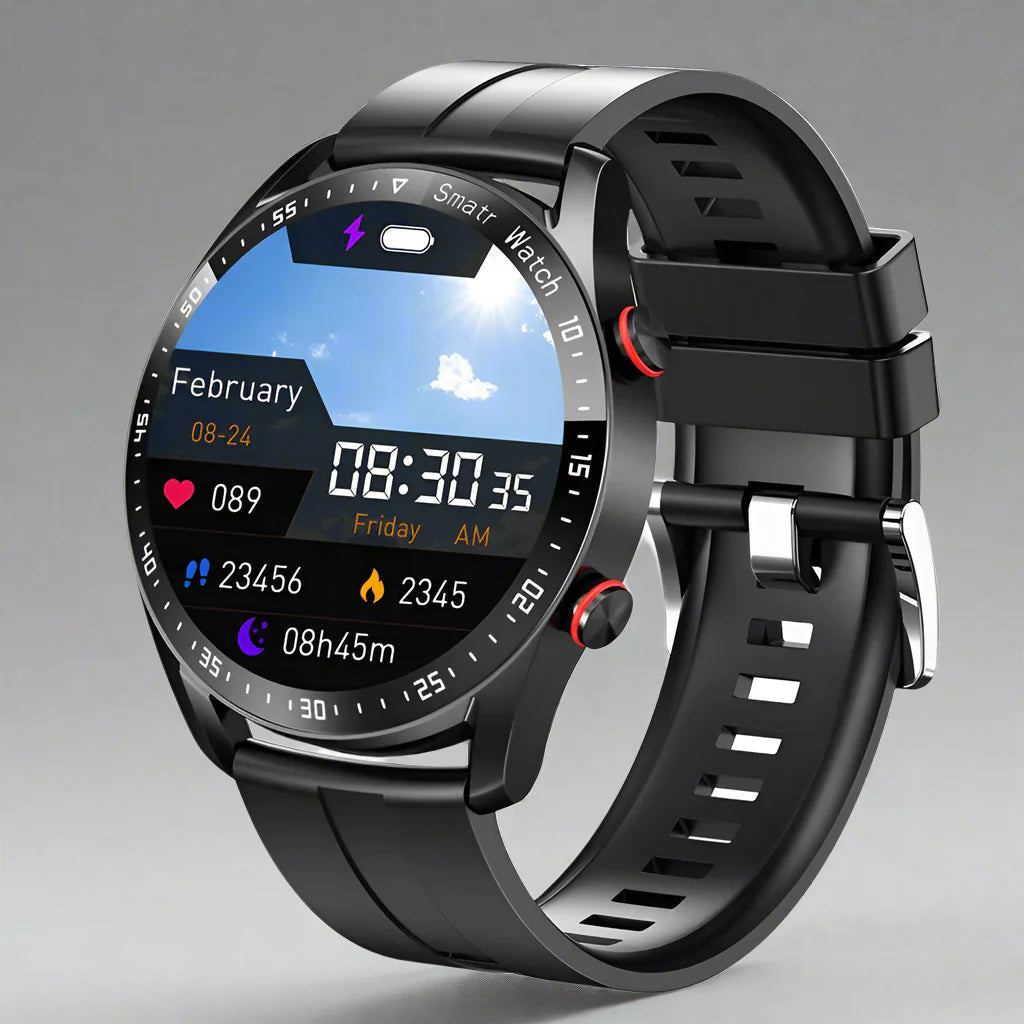 Apollo Pro Smartwatch – Bluetooth-samtal, EKG+PPG Health Tracker, Fitness & Sports Companion