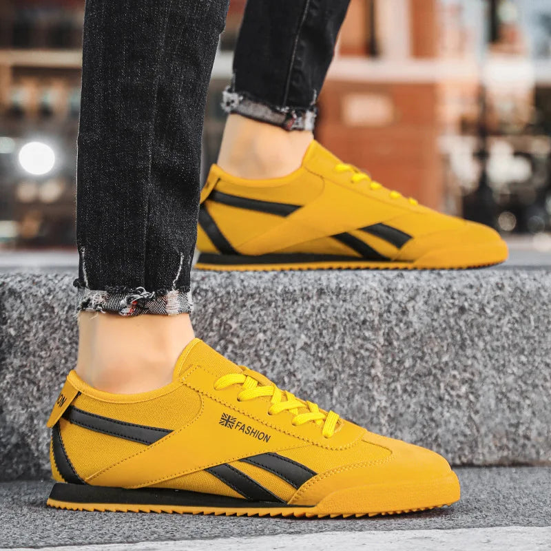 Classic Yellow Casual Sneakers