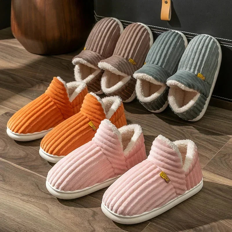 CozyMax Pluche Pantoffels | Ultra-warme antislip katoenen schoenen voor binnen