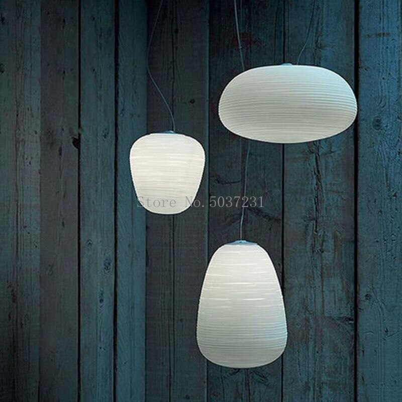 Lampe à suspension moderne en verre laiteux - Éclairage élégant pour votre intérieur