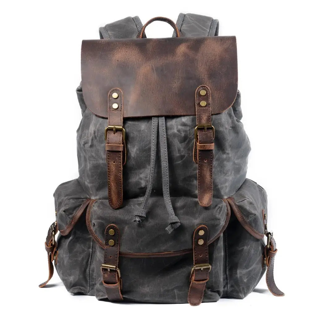 Trailblazer Canvas-Lederrucksack