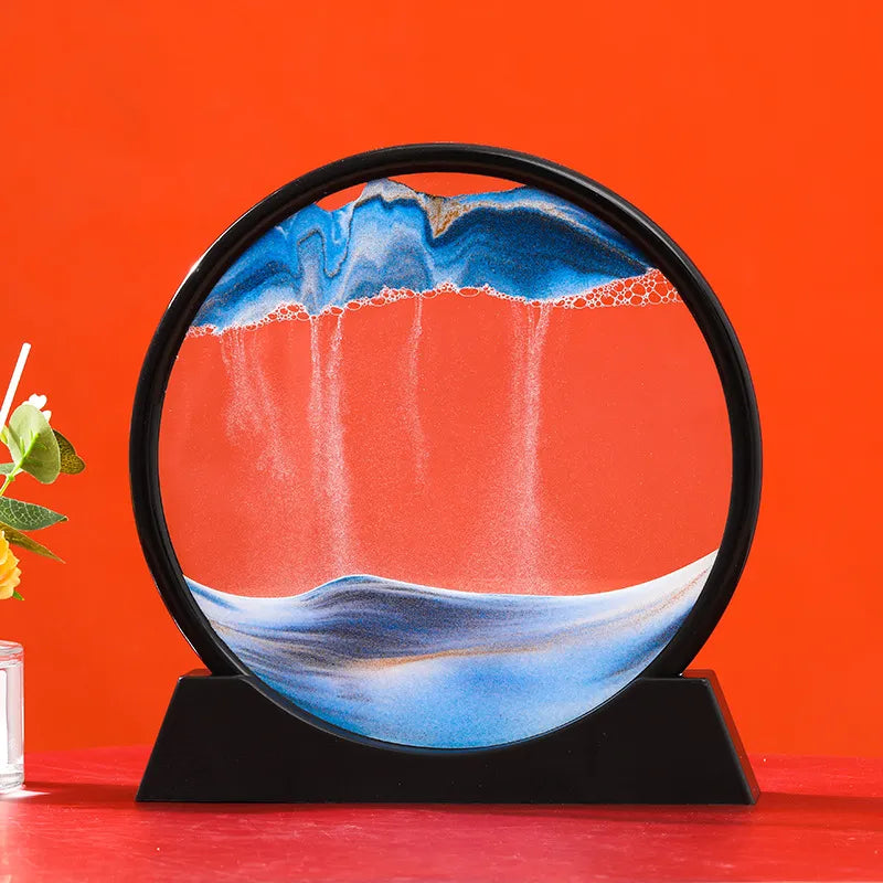 3D Moving Sand Art Picture Hourglass Quicksand Craft Flowing Sand