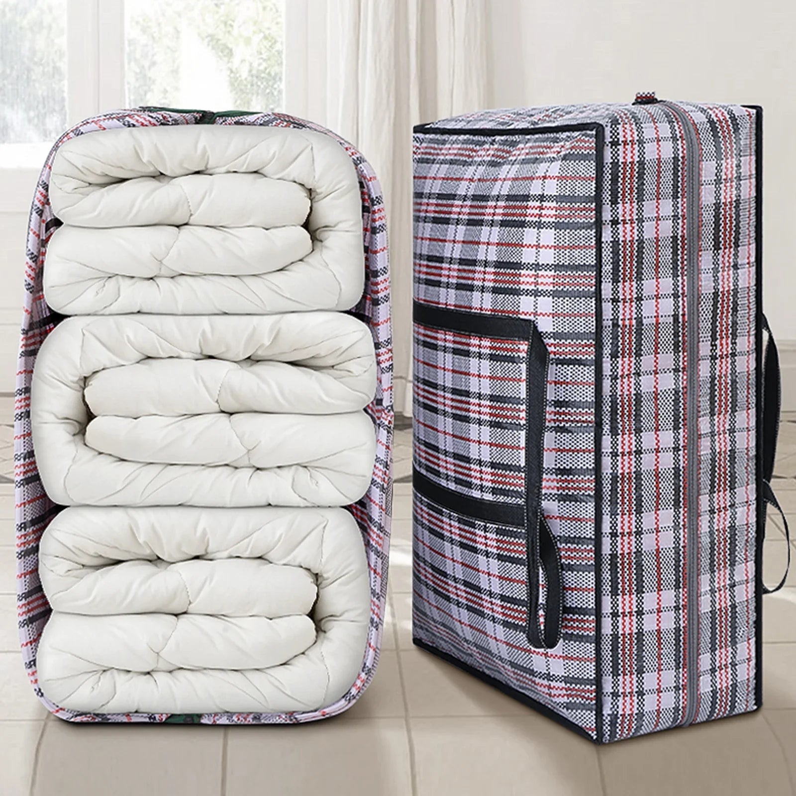 Woven Luggage Bag: Scratch resistant and waterproof