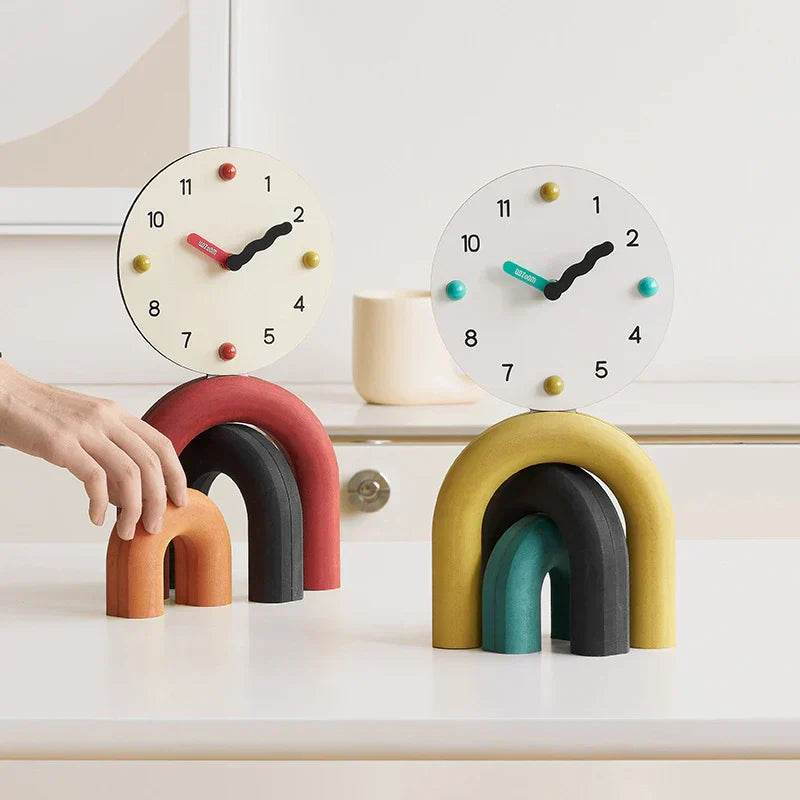 Horloge de table design Nordic Art Arch