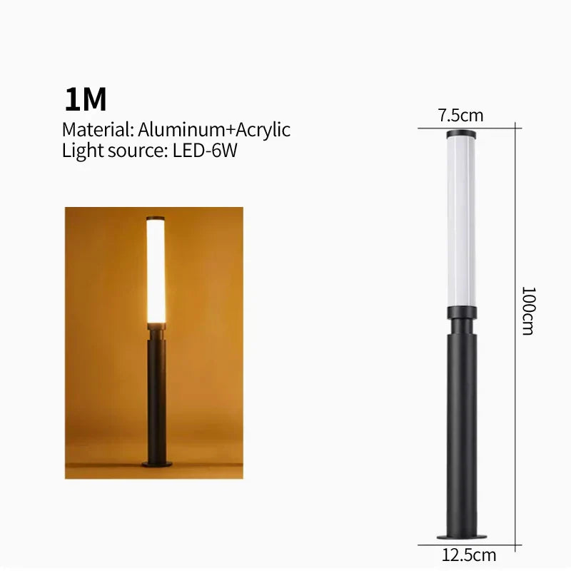 Timber Waterproof Pole Lamp