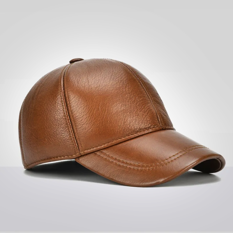 Casquette en cuir de luxe