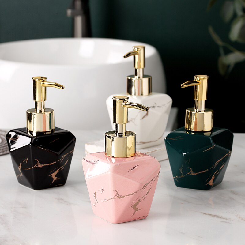 Elegant Solid Marble Soap Dispenser for bathroom