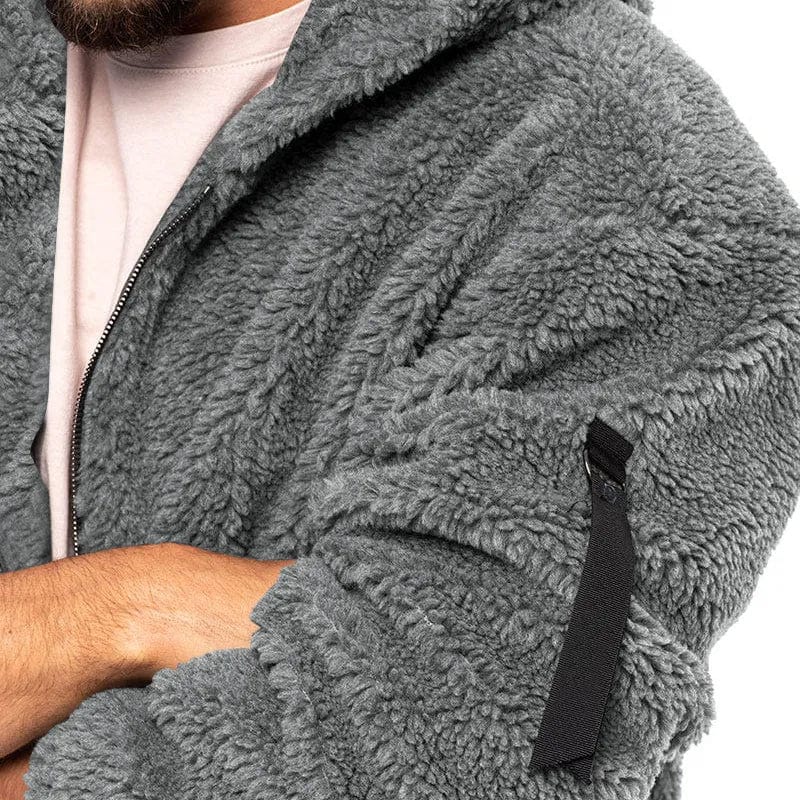 Niklas - Modern fleece sherpa jacket pullover for men