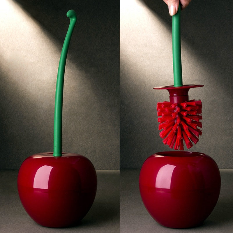 Vrimlo® Nordic Cherry Toilet Brush and Holder